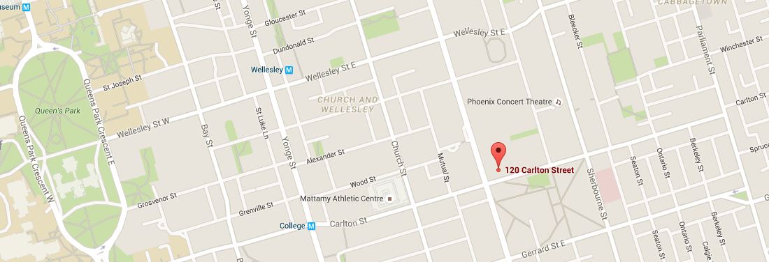 Map of Zentai Wellness Centre, Toronto